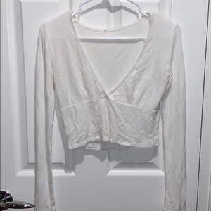 White Long Sleeve Top
